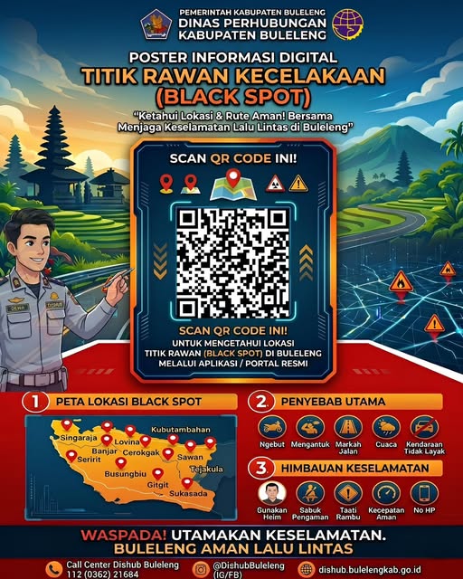 Dishub Buleleng luncurkan Digitalisasi Titik Rawan Laka Lantas.